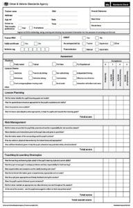Standards Check Marking Sheet